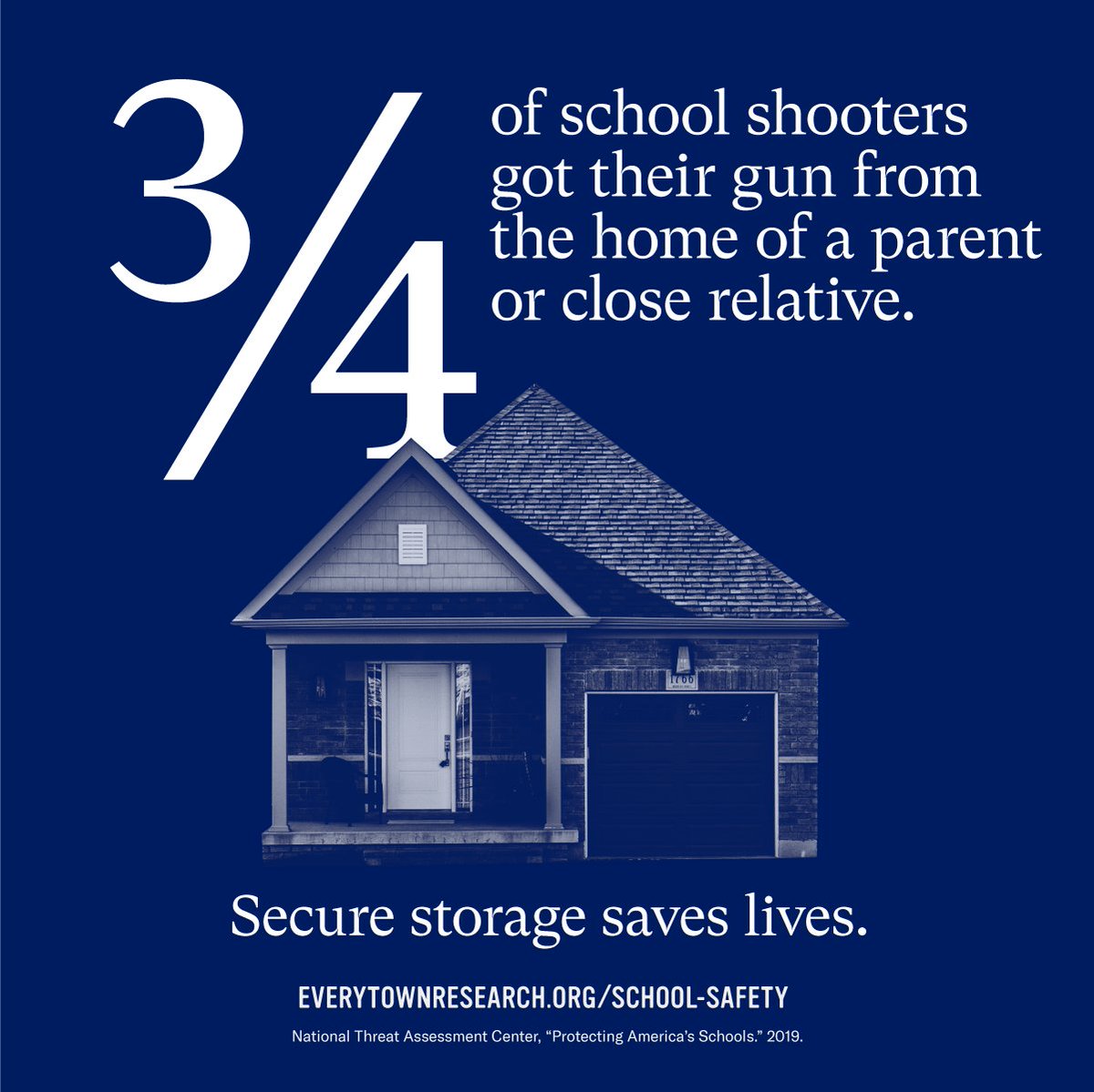 Securely storing firearms unloaded, locked, and separate from ammunition is a way to prevent school shootings. As was the case for the Oxford shooter, home is the primary source for guns used in school shootings.