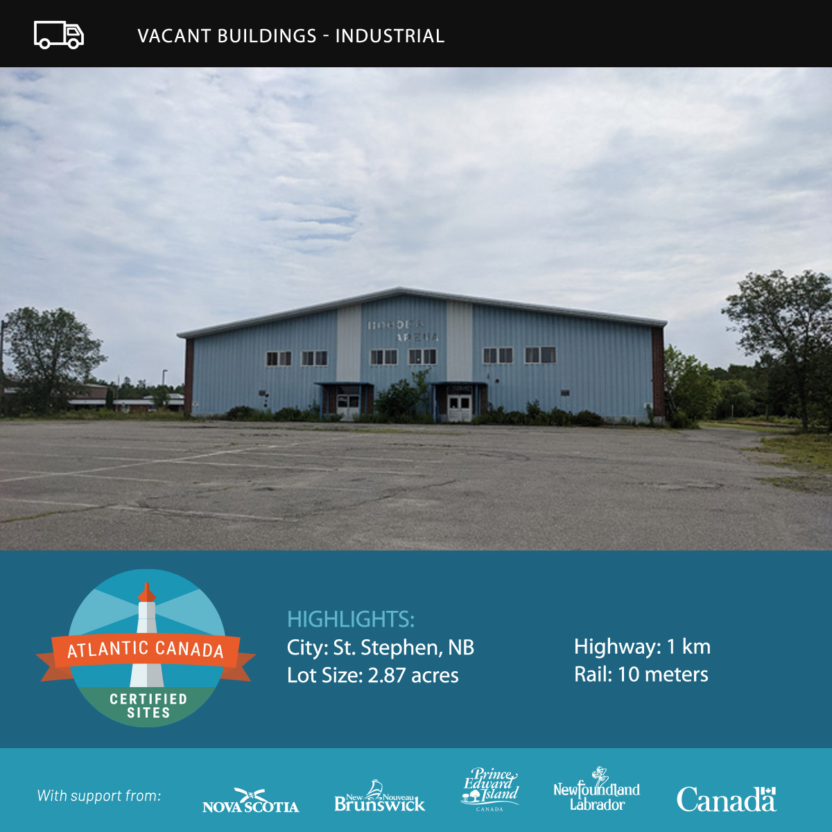 NEW certified site alert! Atlantic Canada Certified Sites would like to introduce the latest property to be certified as development-ready, having met the key site selection criteria. Check out this site today: lnkd.in/dsm6Njbg
#AtlCanCertSites #CertifiedSites