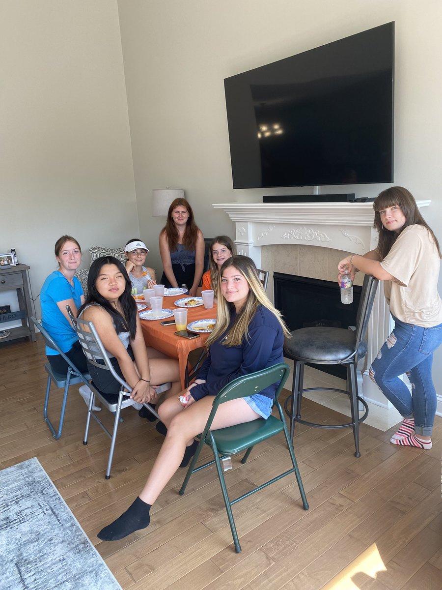 LpoolTennis's tweet photo. Liverpool Varsity and JV Tennis teams are fueled up and ready for their season opener tomorrow! @LCSDAthletics @CoachJeffRoss @coachcherock https://t.co/8dpsxSA3Rx