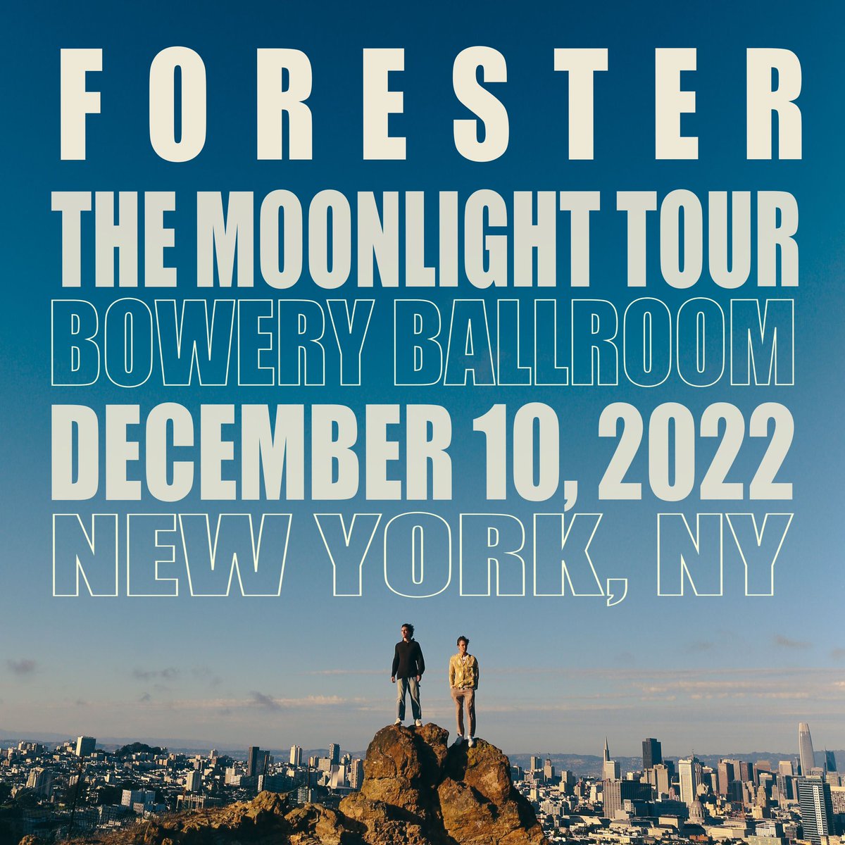 NYC! We're so excited to announce we'll be playing @boweryballroom on December 10th. Last time we were in New York we played our first-ever sold out show. Thank you for giving us the chance to come back for another special night. Pre-save tomorrow. All tickets live on Thursday.