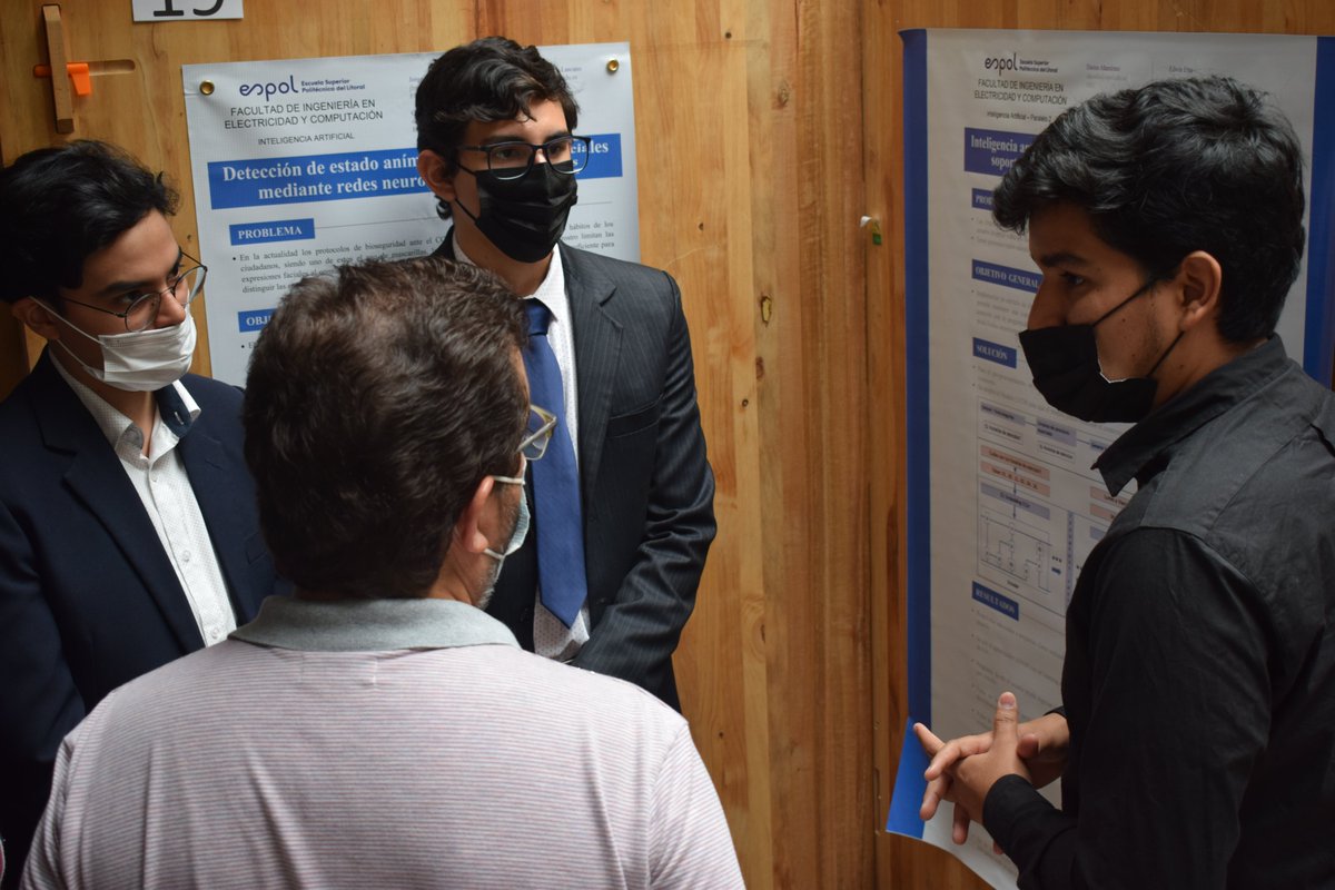 espol_fiec's tweet image. #ORGULLOFIEC l ¡El esfuerzo y la dedicación valieron la pena!
Extendemos nuestra felicitación 👏 a todos los estudiantes que fueron parte de la Exposición de Posters sobre los resultados de sus proyectos de Inteligencia Artificial y Materia Integradora. #OrgulloPolitécnico