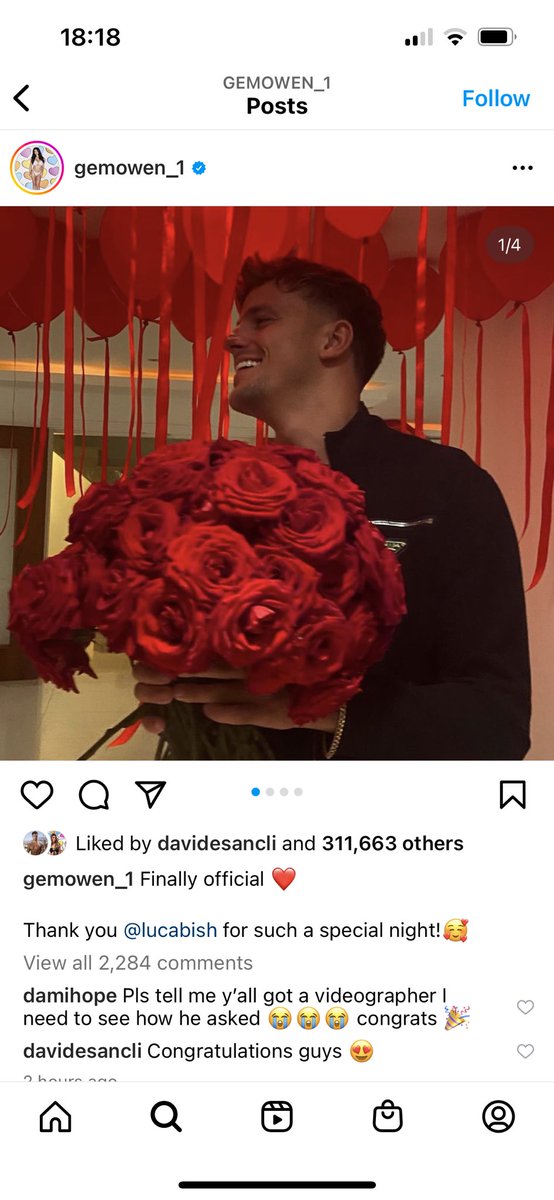 FfionWeston21's tweet photo. Gemma and Luca in the villa “We don’t have to make a big show about being official like some people in here” 

Also Gemma and Luca: 

#Loveisland https://t.co/V1Yp5yrnZk