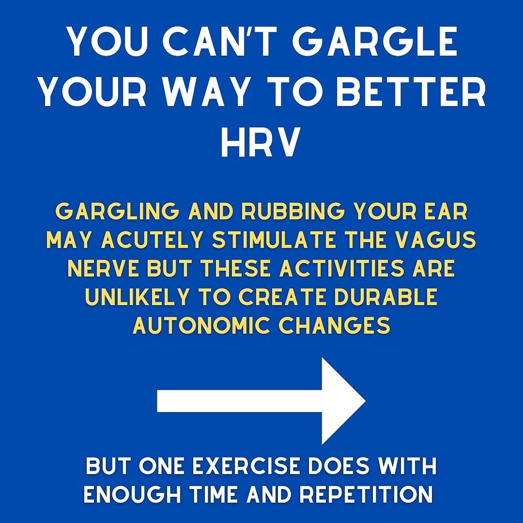 Keystoneneuro's tweet photo. You can’t gargle your way to better HRV. Improving autonomic function means improving your cardiovascular fitness https://t.co/mnLcu7hfTZ