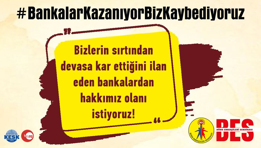 #BankalarKazanıyorBizKaybediyoruz