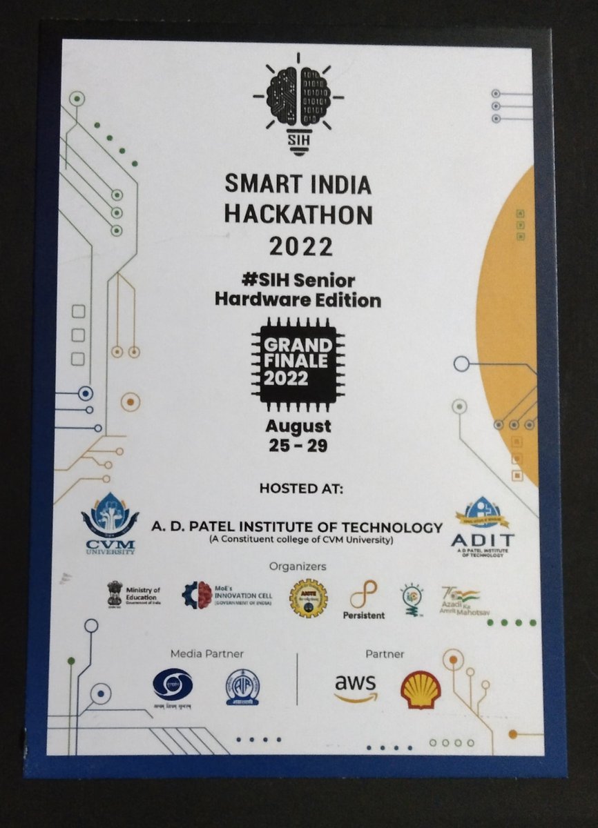 SanjayK19164430's tweet photo. Finally the day came ...
#SIH2022 has been ended....
But it doesn't stopped giving us experience....
And learning the steps of success π
#SIH2022 #innovationSeAtmanirbharBharat
#PMOIndia #teamfirefighters https://t.co/zA465h57tn