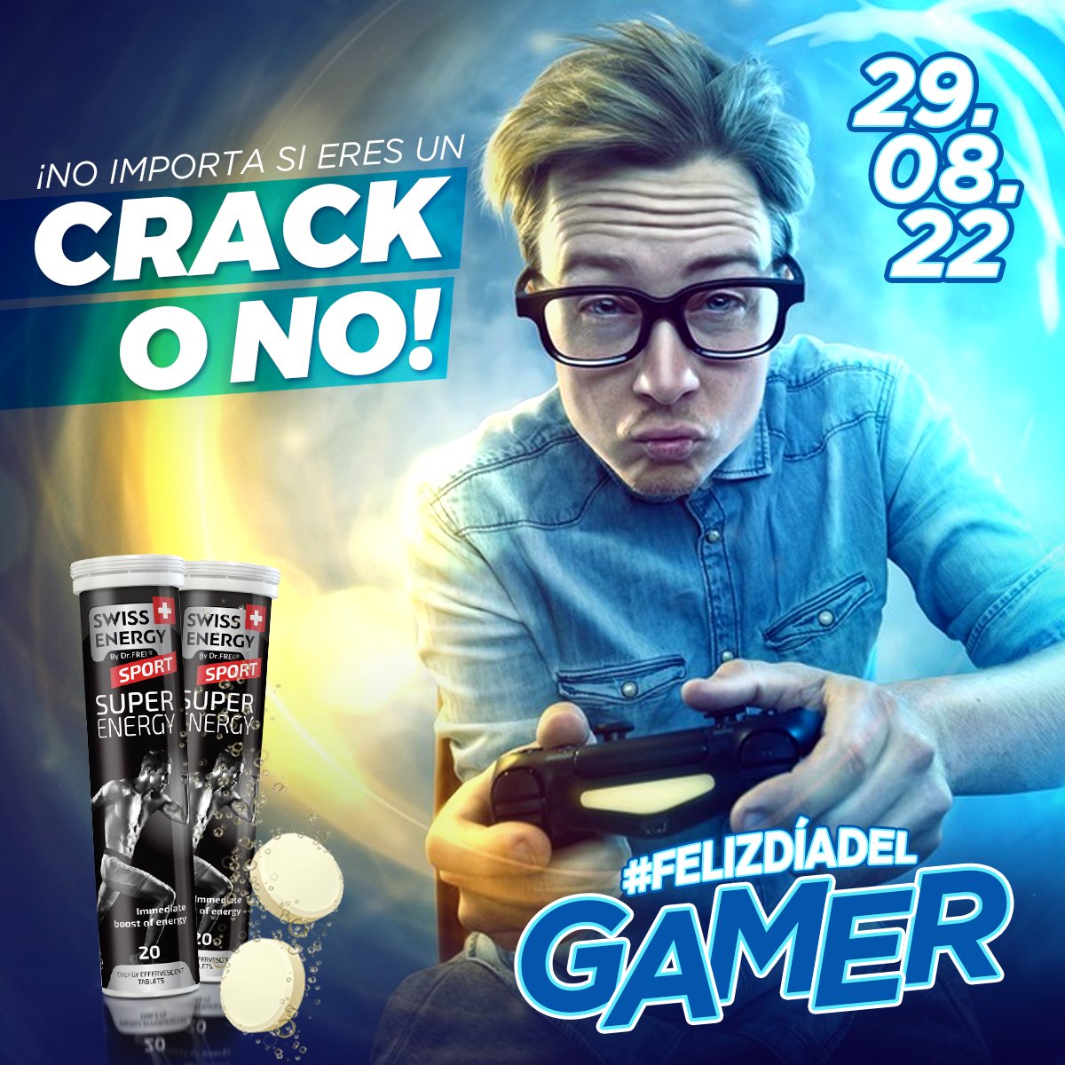 ¡FELIZ DÍA DEL GAMER! 🎮😁
Hoy, 29 de agosto, se celebra el día internacional del #Gamer. De parte de #SwissEnergyEcuador, les deseamos un feliz día a todos los gamers que nos siguen.

#DíaDelGamer #vitaminas #FarmaciasDrFrei #SiénteteBien #Sport #SuperEnergy #energía #energy