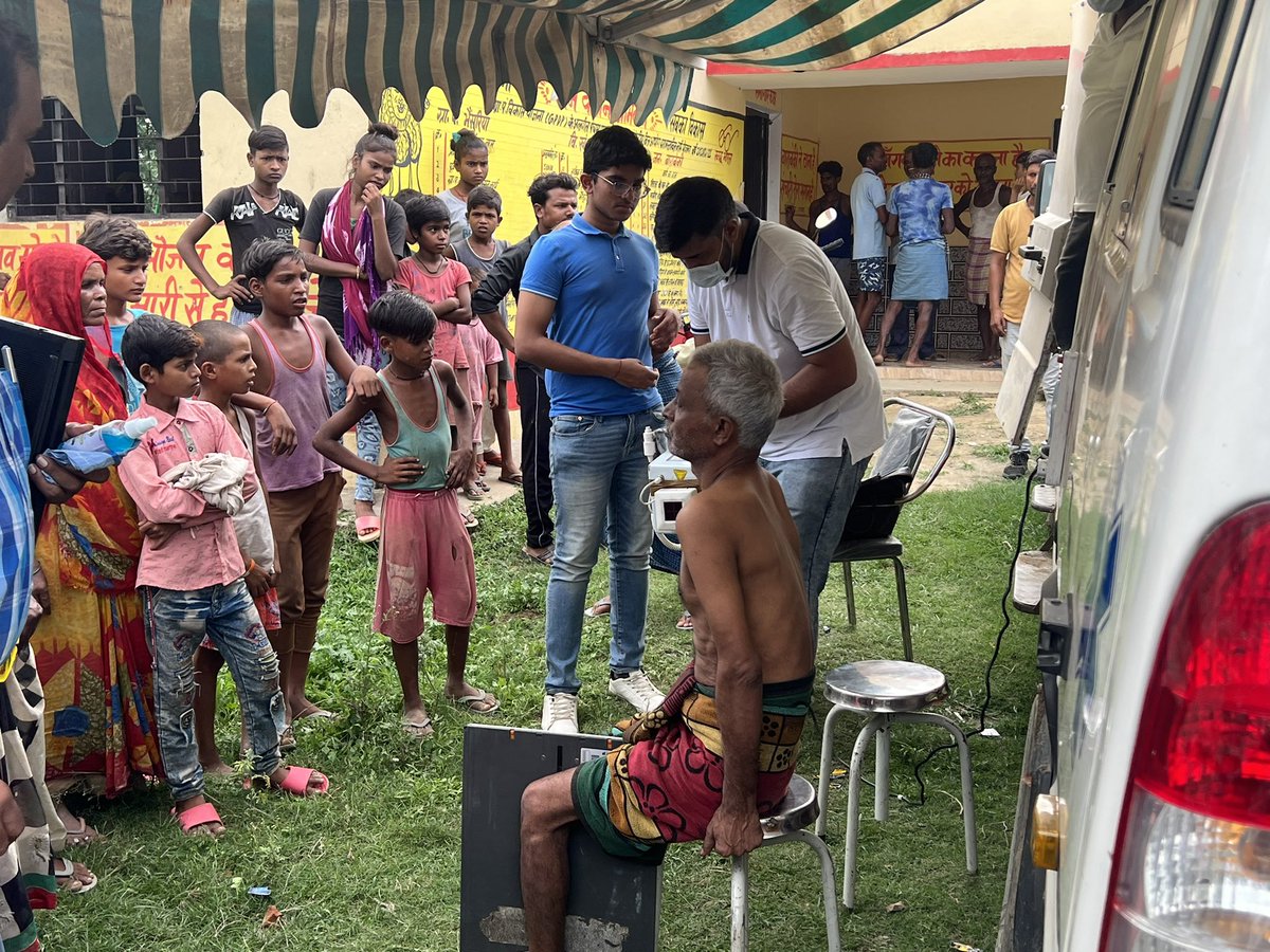 Had a visit to a medical camp organised with the help of health department and Mobile medical unit team at Bhaisuriya village in Barabanki. We successfully conducted knee X-ray of several patients identified visually to be suffering of osteoporosis. <a href="/osteonetorg/">DeepOsteo</a> <a href="/CityMontessori/">City Montessori School - CMS</a>