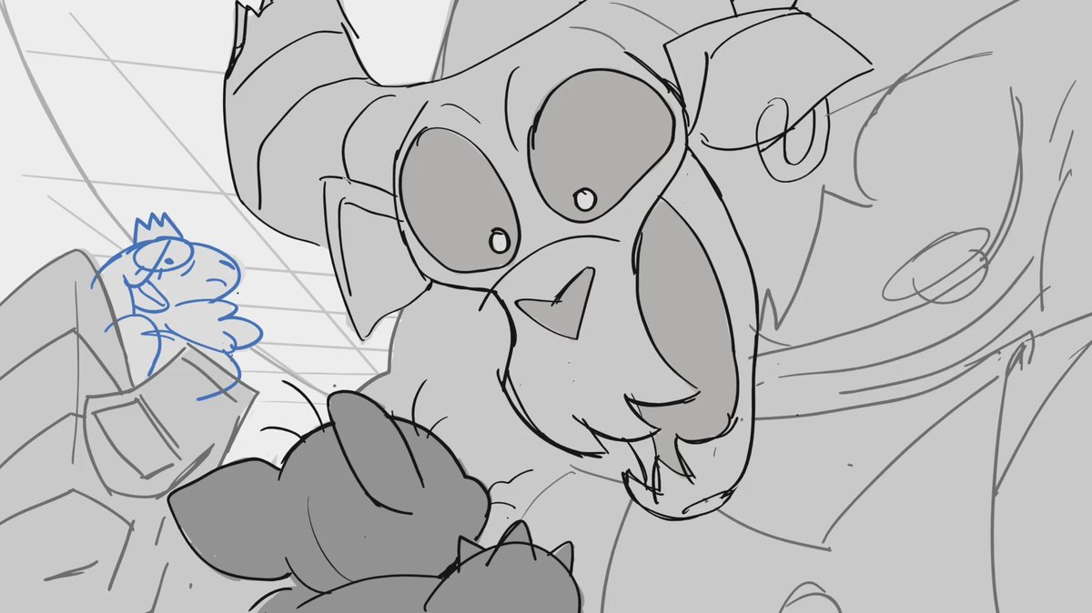 dug up some old minotaur board drawings from @PipiFilm ✨ 