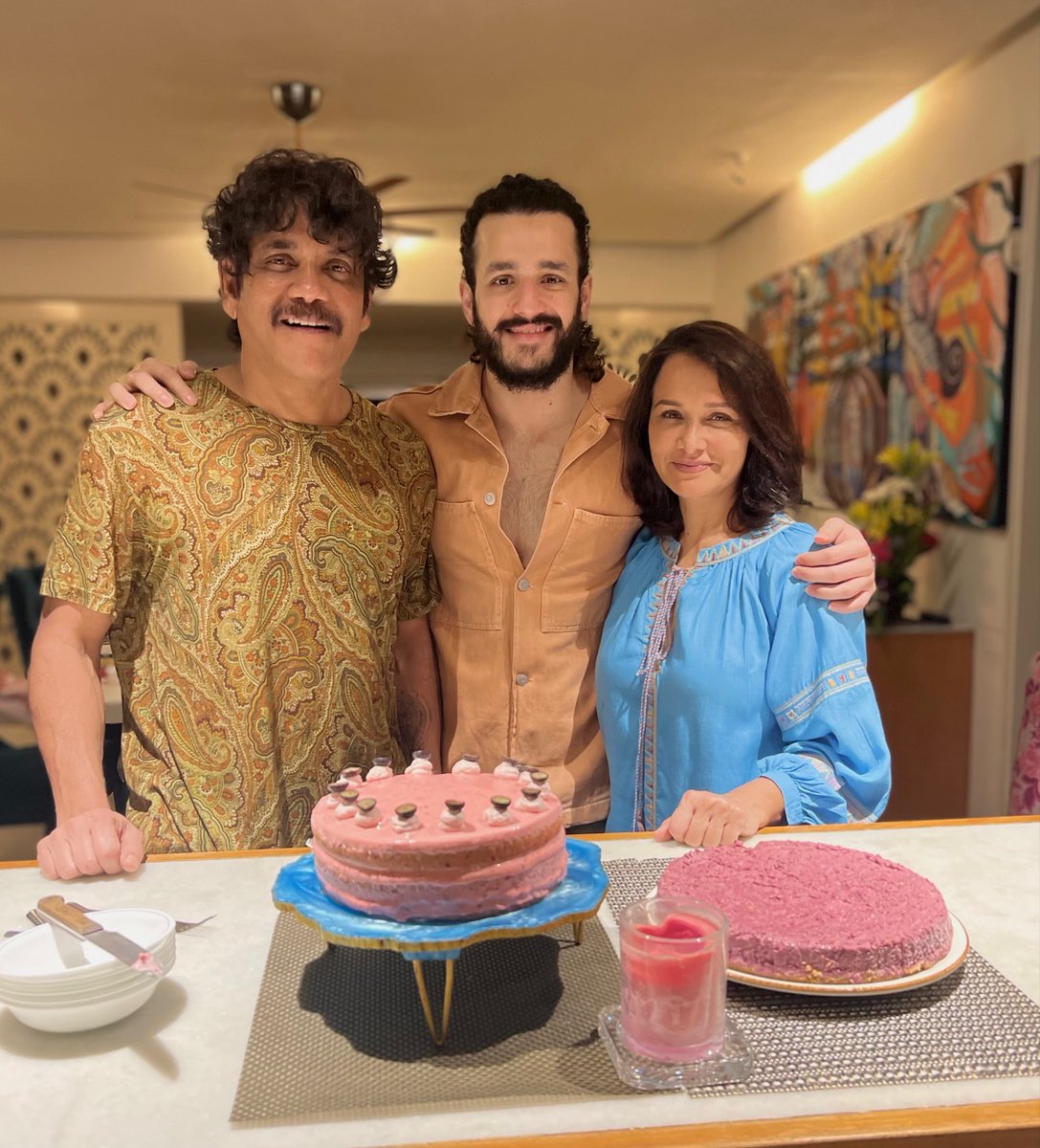 Amala Akkineni (@amalaakkineni1) on Twitter photo A special day ends with a special moment - Happy birthday to my darling husband🥰🙏🏼. Thank you everyone for your good wishes and blessings on our special day.
<a href="/iamnagarjuna/">Nagarjuna Akkineni</a>
<a href="/AkhilAkkineni8/">Akhil Akkineni</a> A special day ends with a special moment - Happy birthday to my darling husband🥰🙏🏼. Thank you everyone for your good wishes and blessings on our special day.
<a href="/iamnagarjuna/">Nagarjuna Akkineni</a>
<a href="/AkhilAkkineni8/">Akhil Akkineni</a>