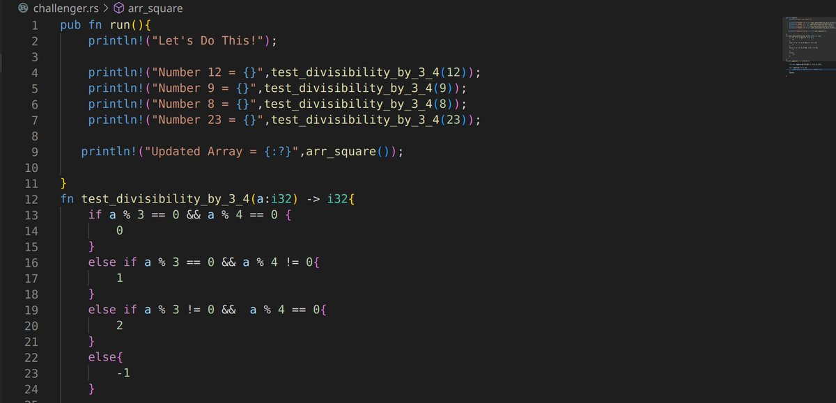 mychcoder's tweet image. Day 28 of #100DaysOfCode 

Completed two challenges on how to write functions that return integer values and arrays.

Been away for writing code over a week. Hoping to make this week better. 😊

#rustlang