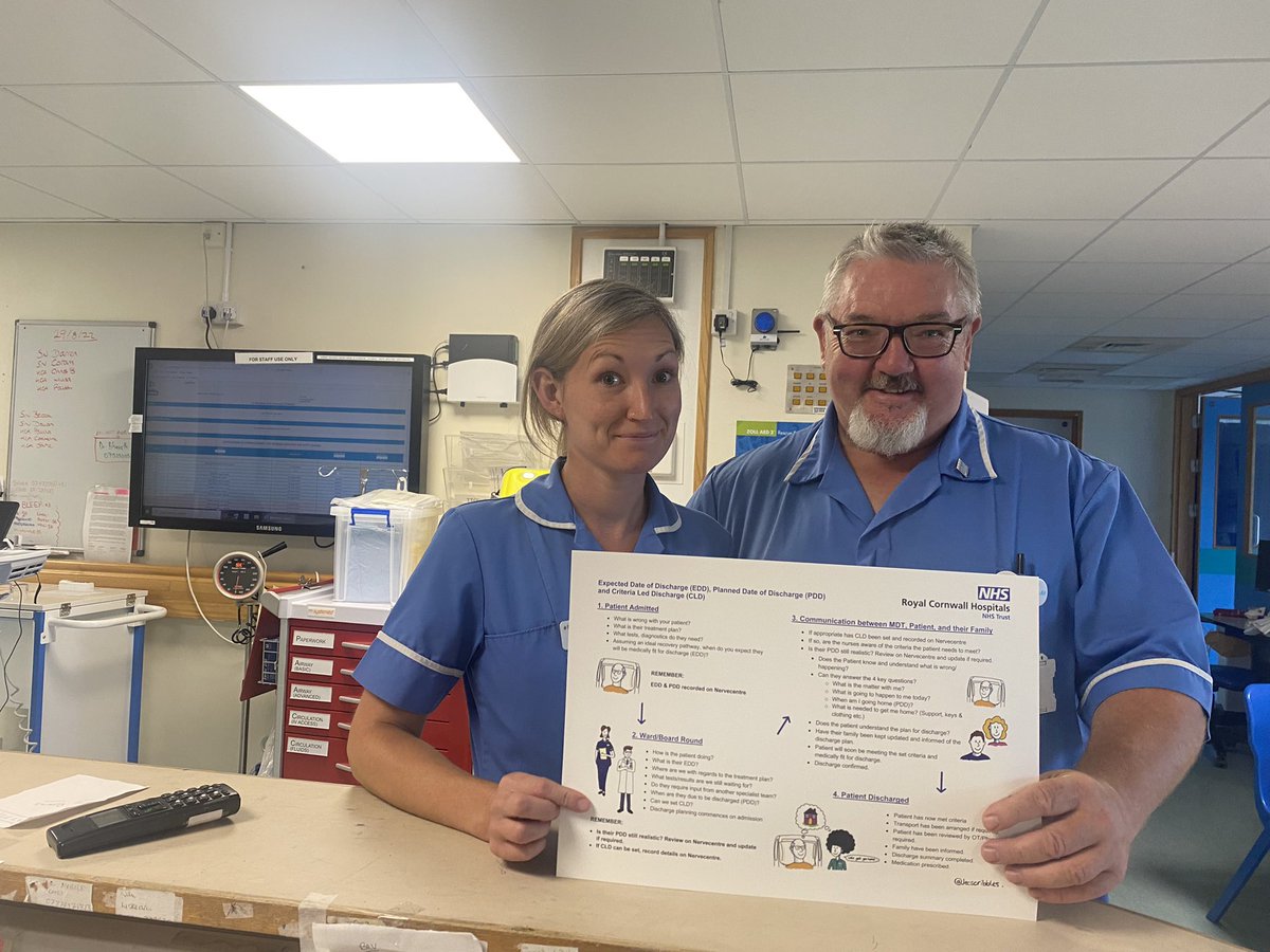 The CLD, EDD,PDD poster magical mystery tour continues with a quick stop at @hayle_st visiting Marie Therese house, St Joseph’s ward and St Michael’s ward @MatronBudds @michaelajaneb @RCHTWeCare #pdd #edd #cld #sistersite #matronontour #cornwall