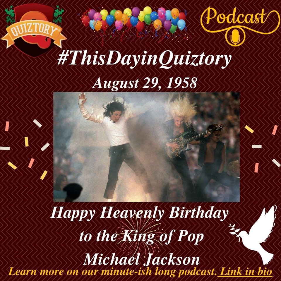 #ThisDayinQuiztory August 29, 1958

For more on #MichaelJackson listen to today's #BlackHistory #podcast 
.
.
📸: George Rose/Getty Images

#kingofpop #jackson5 #mj #happybirthdaymichaeljackson #blackhistoryculturecollection #history #bhm #otd #blackhistorymonth #iheart #quiztory