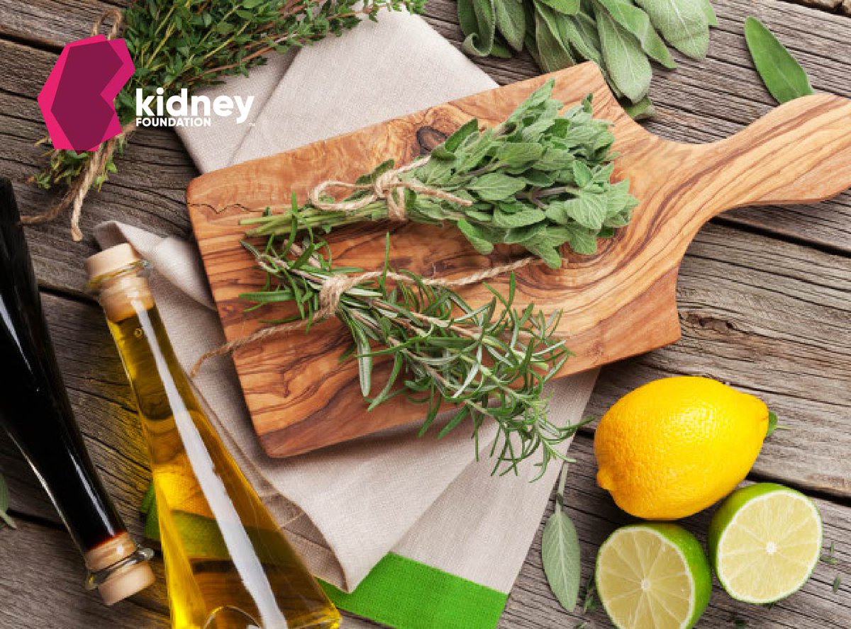 KidneyFdnMB's tweet photo. On this #MoreHerbsLessSalt Day, think about your sodium intake and create a habit of using smarter food-flavouring ingredients such as herbs to enhance your recipes without compromising your #health. Find our salt-free seasoning blend #recipes here: https://t.co/sckRIkGxT2 https://t.co/DVfGEpRMq4