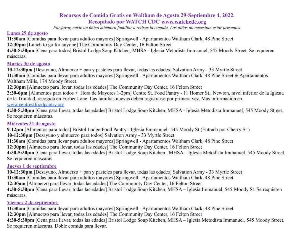 Waltham Free Food Resources Aug 29-Sept 4 walthampublicschools.org/article/820691…