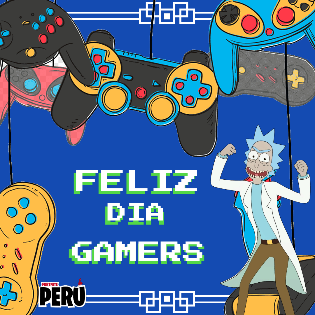 PeruFortnite's tweet photo. Feliz día del gamer a todos nuestros seguidores , disfruten su día y vayan a ganar muchas partidas. 💥⚡️ https://t.co/eJJ99AVUDt