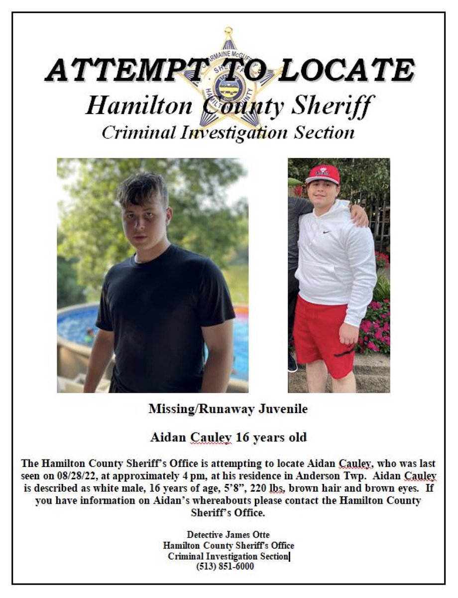 Hamilton County Sheriff's Office tweet media