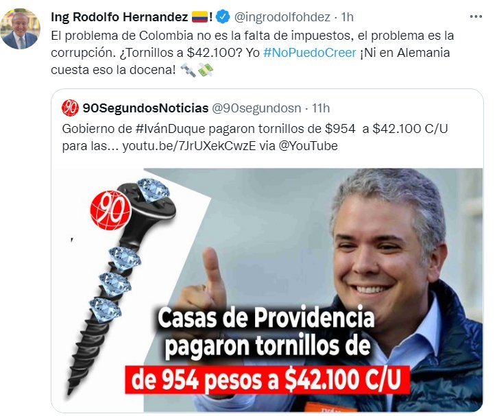 MALPENSANTE666's tweet photo. Al (@ingrodolfohdez) #Rodolfuhrer anticorrupción se le borro este tweet. Una delicia 😬😬😱😱

#EsUnaVerguenza
#NoPuedoCreer https://t.co/Pfs7flCCfx