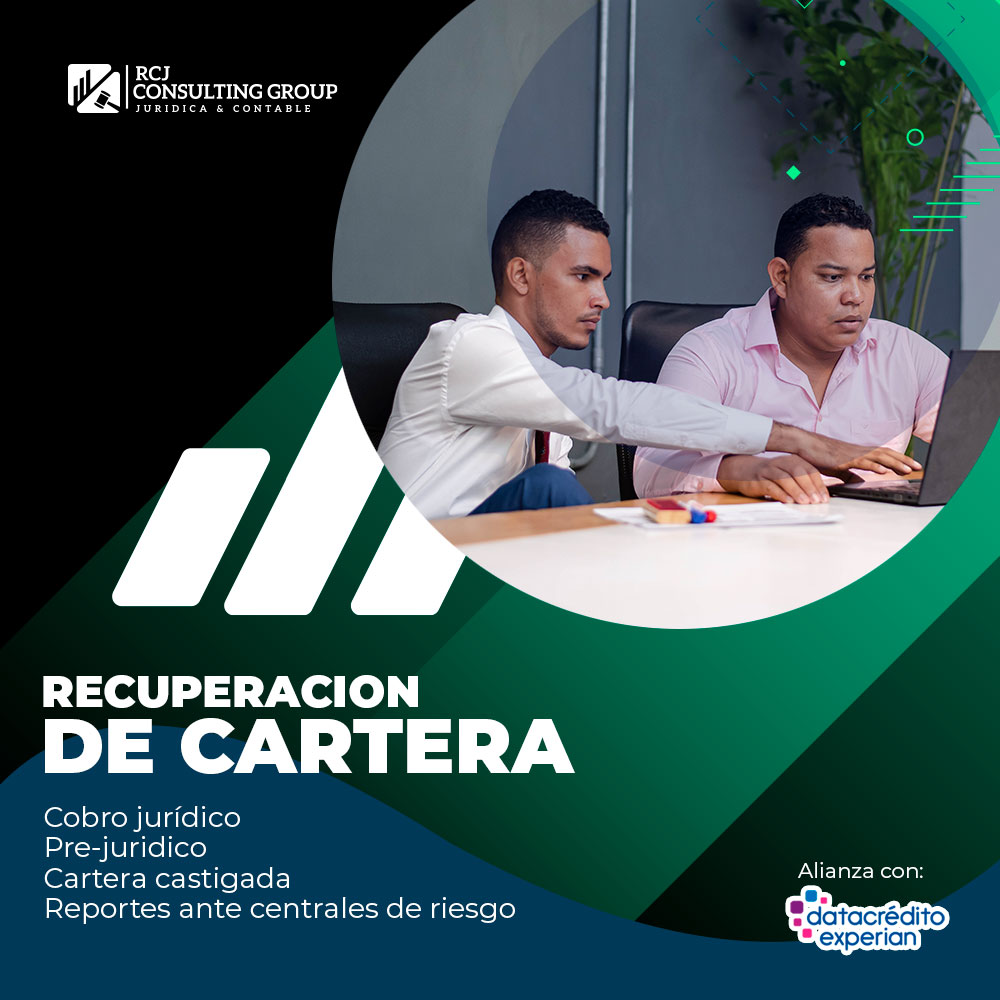 rcjconsul_group's tweet photo. ¡Contactanos!
Contamos con un equipo Jurídico Especializado con altos estándares de experiencia y conocimiento.

- Recuperación de cartera 
- Cobro Jurídico
- Pre–Jurídico 
- Cartera Castigada
- Reportes ante Centrales de Riesgo de manera positiva y negativa a los clientes. https://t.co/SLYHPdIPVf