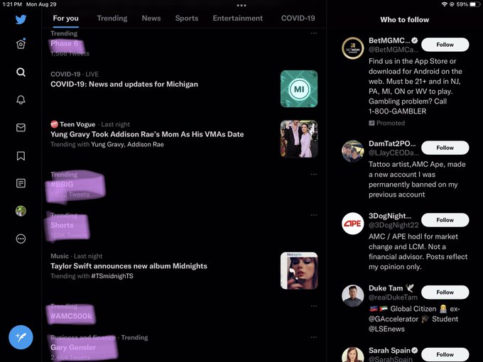 I know this is all just treading for me so not like trending trending but damn I love seeing this. #AMC<a href="/tag/shorts"class="tags"><span>#shorts</span></a><a href="/tag/amc"class="tags"><span>#amc</span></a><a href="/tag/amc500k"class="tags"><span>#amc500k</span></a><a href="/tag/phase6"class="tags"><span>#phase6</span></a><a href="/tag/garygensler"class="tags"><span>#garygensler</span></a>