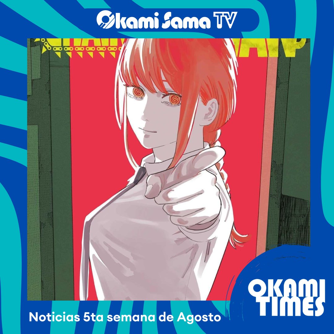 OkamiSamaTV's tweet photo. Llega la ultima semana de agosto y con ella las noticias mas relevantes del mundo anime manga, solo aqui en #OkamiTimes. 🐺❤️❤️

Escuchanos por Spotify: https://t.co/T6mdWWrO2z https://t.co/VIWLdmiiQG
