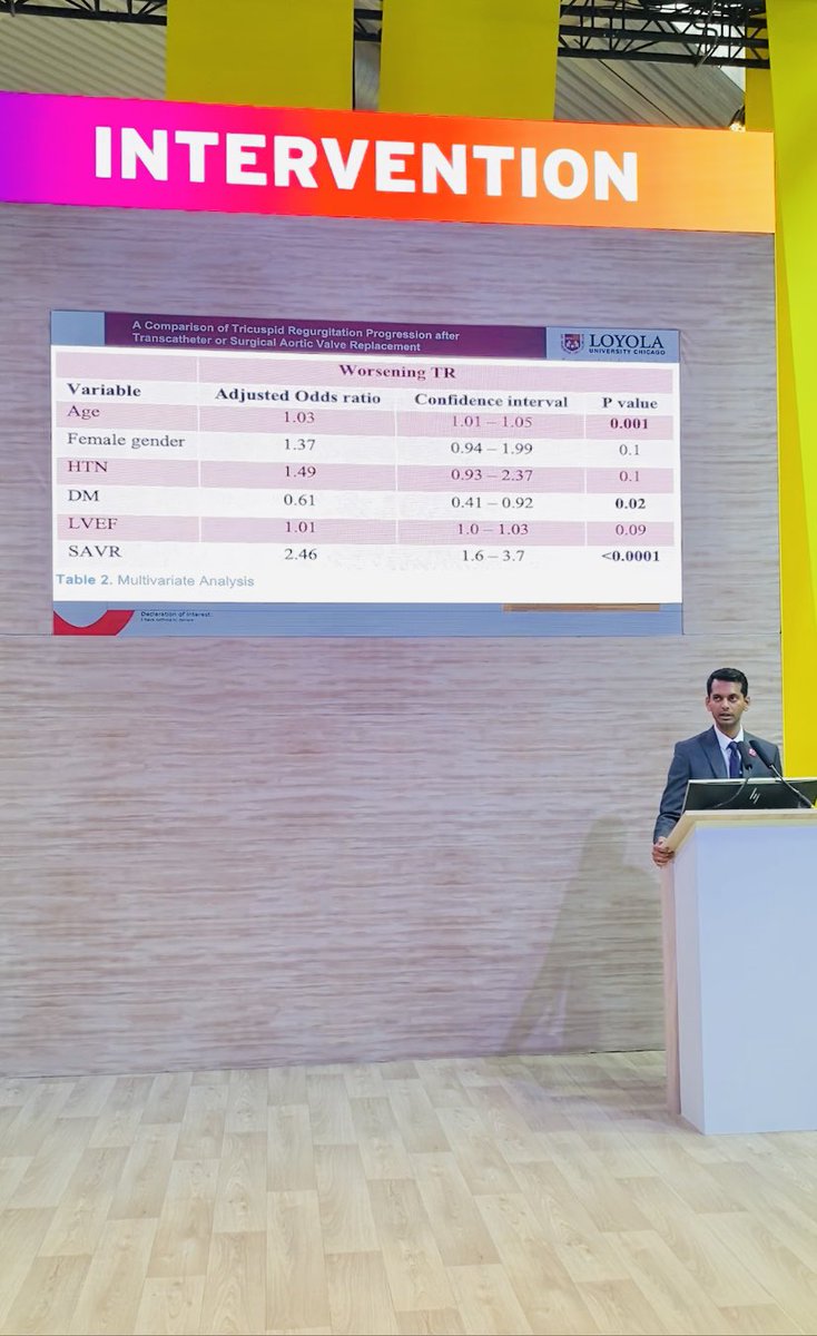 Thrilled to share results from our study with participants at ESC. @LUcardsfellows @thrivenisanagal @jjlop131 @MinaBenjaminMD #ESCCongress #tavr #echofirst