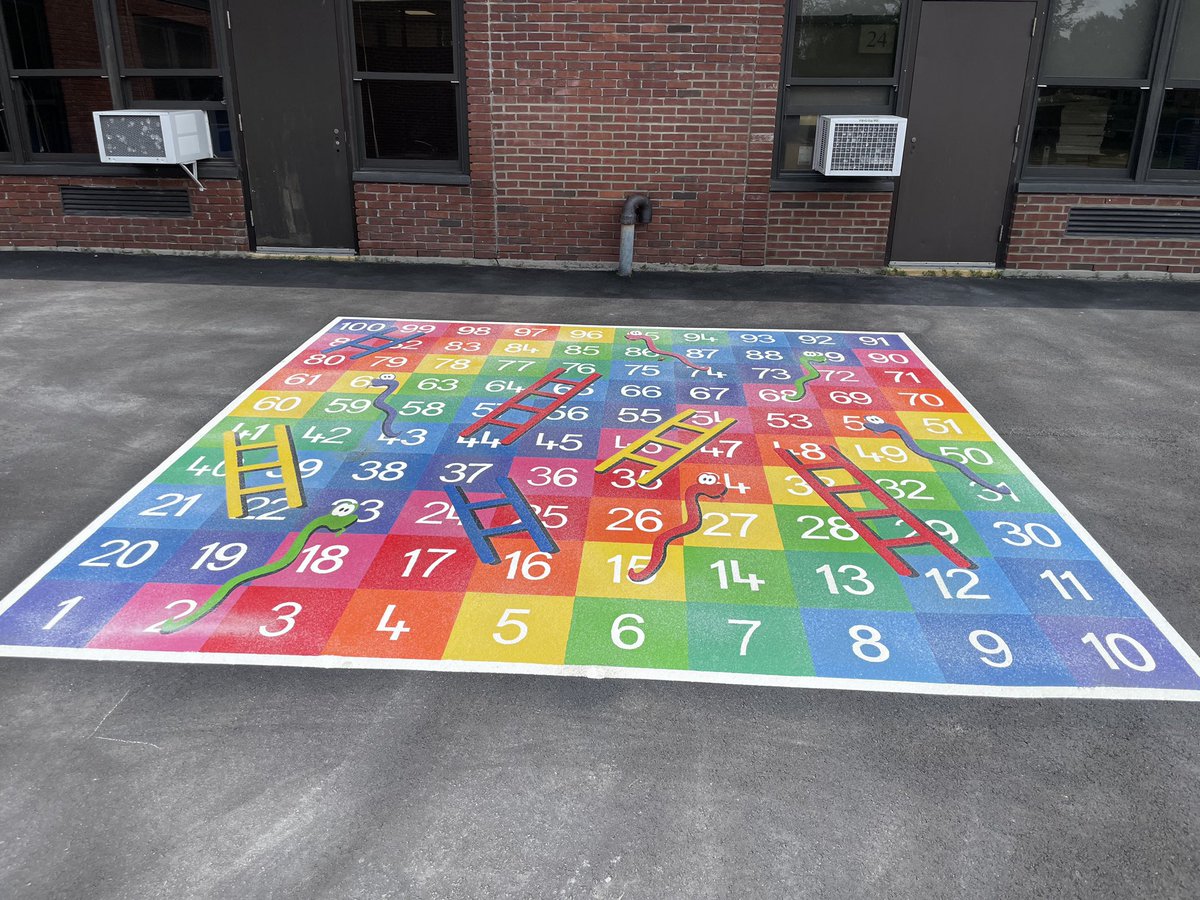 MBlady7's tweet photo. Wow!!! Thank you to our Searingtown PTA for gifting us with these AMAZING, interactive, and engaging playground markings. @Edumarking you have made our math dreams come to life! We can’t wait to see the joy and smiles when our Scotties see it 🐾@SearingtownK5 @HerricksSchools https://t.co/luxD3XMKq0