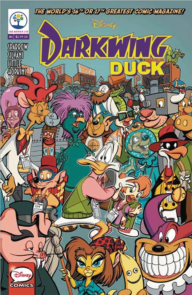 stcanardfiles's tweet photo. Today, Mike, Tiffany and Stan are taking you to the "St Canard Comics Expo Fest-o-Rama: Now With Some Comics" (Joe Books #6). Splatter Phoenix returns for the most meta Darkwing Duck adventure yet. 
#darkwingduck #splatterphoenix #joebooks #comicon 
https://t.co/b983cMWAcI https://t.co/GhOaJ9UqQW