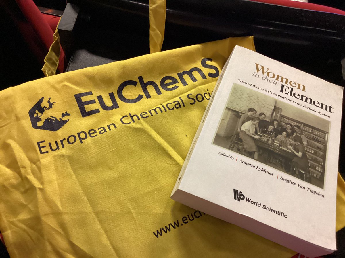 Amazing offer #WomeninScience from <a href="/EuChemS/">EuChemS</a> booth at <a href="/EuChemS_Congres/">10th EuChemS Chemistry Congress</a> #ECC8. Looking forward to Brigitte Van Tiggelen's talk tomorrow afternoon.