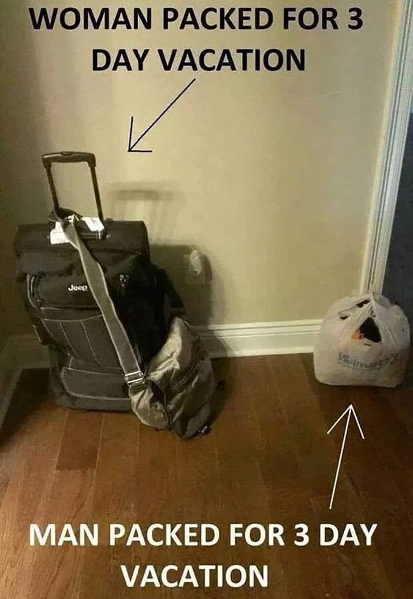 oye_rafeh's tweet photo. Man vs women vacations 😂 https://t.co/J2ELTcahGG