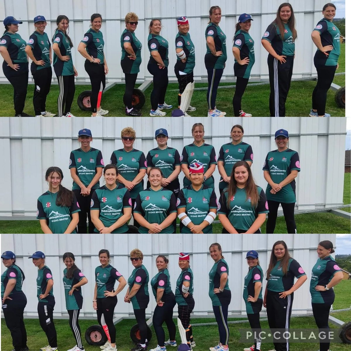 The #regisrainbows looking good In their new kit. Thankyou @rainbowsparlour @thecraftycoven1 love building and carpentry & Bernie for being our sponsors & supporting us . 🌈🏏#ladiescricket #cricketfamily