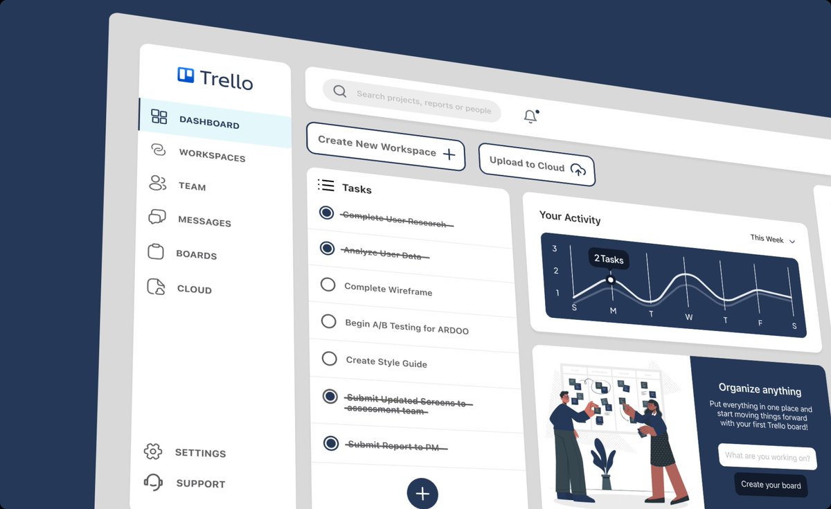 omolojufolahan's tweet photo. Day 11 of the 30 Days of Design Challenge by Ingressive for Good and IMTconf.
Dashboard concept for @trello #I4GDesignChallenge  #I4G30DaysOfDesign
@Ingressive4Good @IMTConf https://t.co/BTkYJP3L0K