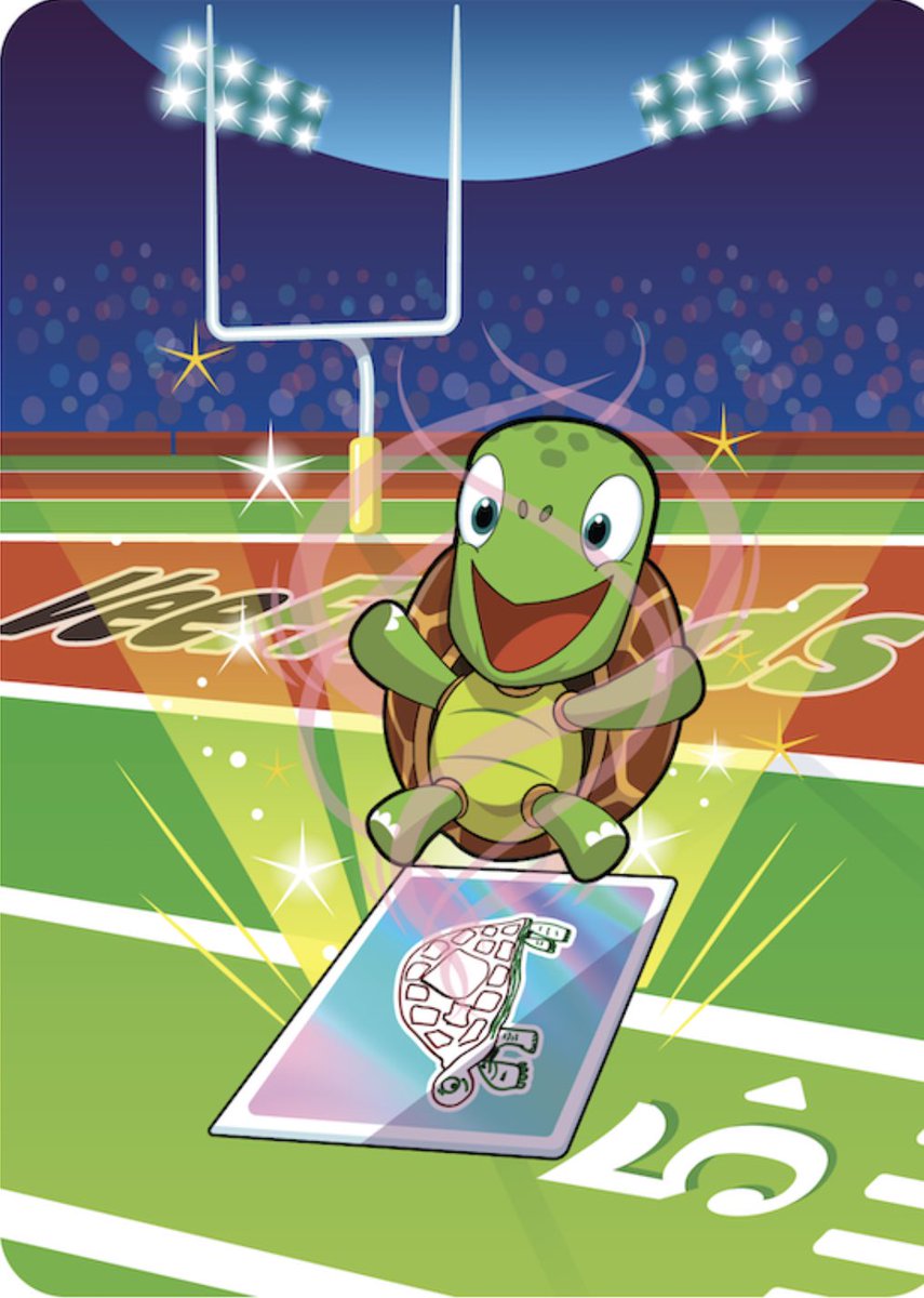 E_Mega_7016's tweet photo. So been a @nyjets season ticket holder since 2016 #section333  ‼️and I know @garyvee will have some type of utility for 5 yard line scene and I wasn’t sure which character to chose from so I chose my tolerante turtle cuz he has my team colors 🤷🏽‍♂️ how did I do @garyvee @veefriends https://t.co/0zp3zovAWA
