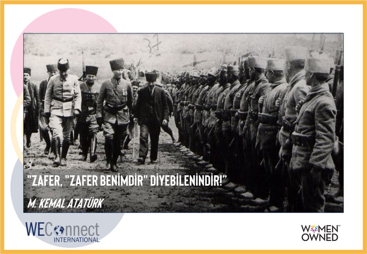 WEConnectTurkey's tweet photo. 30 Ağustos Zafer Bayramı’mız Kutlu Olsun!
.
.
#tedariktekadın #weconnectinternational #weconnectinternationalturkey #weconnectturkey #kadıngirişimci #buywomenowned #womenownedbusiness #SDG5 #zaferbayramı https://t.co/wJiLnXNBOR