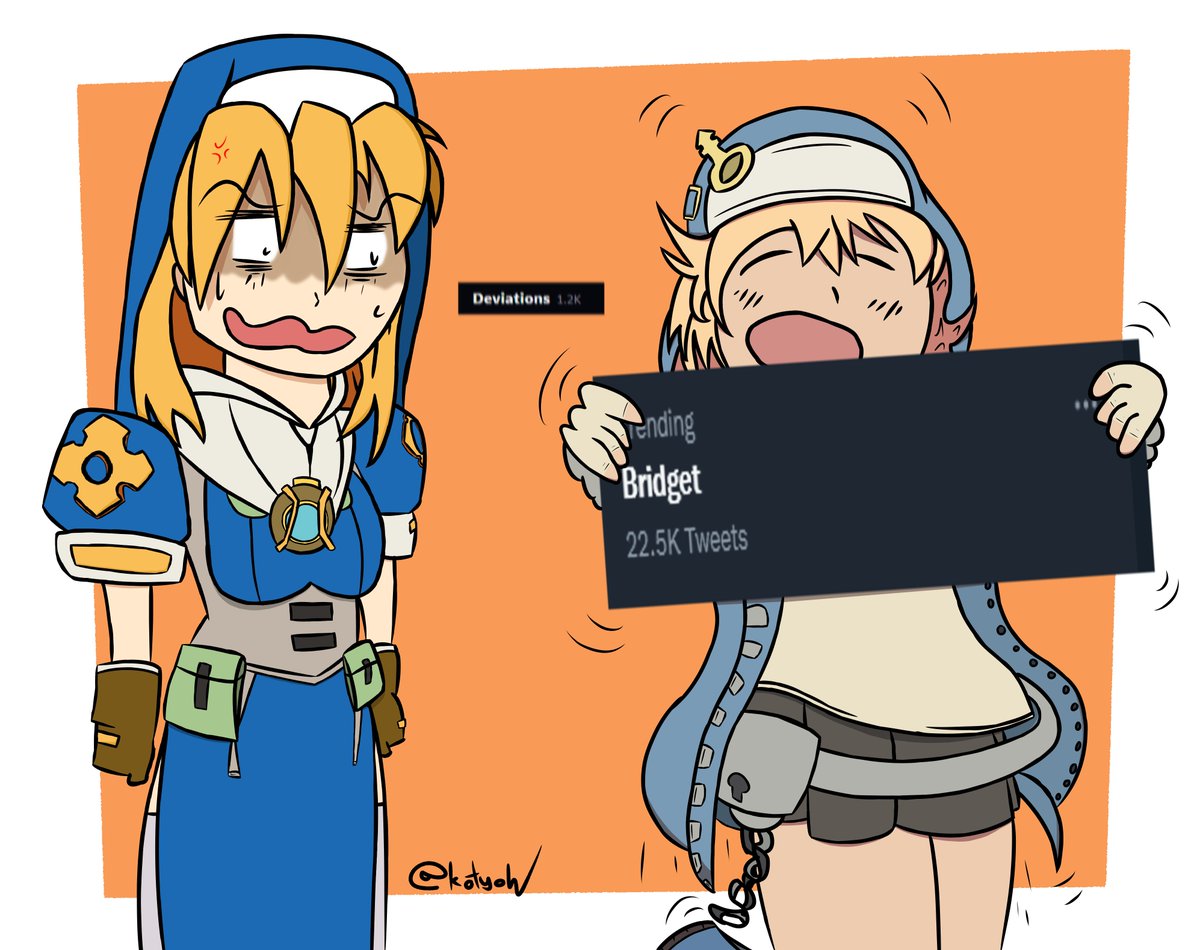 kotyoh's tweet photo. THE TWO NUN GIRLS OF OUR TIME, ROSETTE FROM CHRONO CRUSADE AND BRIDGET FROM THE GUILTY GEAR SERIES

#Bridget #GGST #GuiltyGear #GuiltyGearStrive #クロノクルセイド #chronocrusade #characterart #illustration #rosettechristopher

Would be cool if @dai_greyhound saw this... https://t.co/qqxSFgviUM