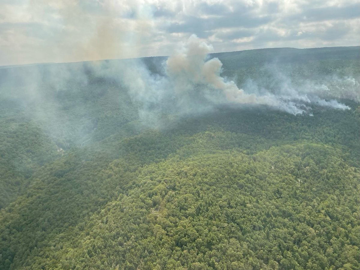 Latest update on fires in the Catskills: @NYSDEC, @NYSPolice, @NYSDHSES, @NYStateParks, @UlsterExec, and local fire departments are battling a 30-acre fire in Minnewaska State Park.

Thank you to the brave firefighters and civilians who are working to keep residents safe. https://t.co/bAO8Iqs0vm