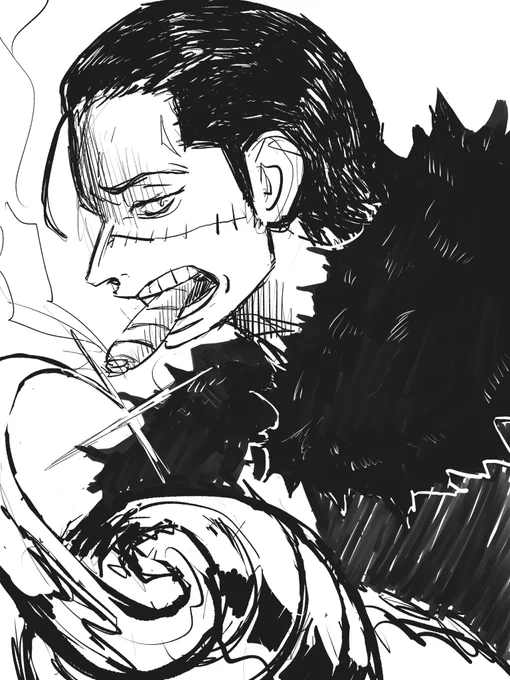 クロコダイル落書き 