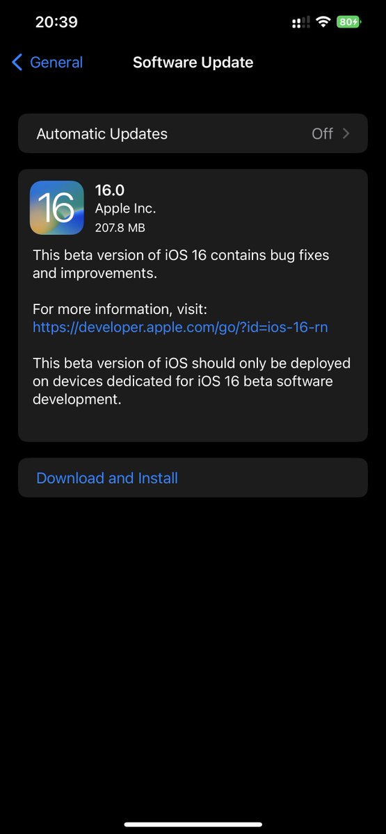 iSWUpdates's tweet image. iOS 16.0 Developer Beta 8 (20A5358a) has been released. #iOS16 #iOS16DevBeta8 #iOS16Beta8