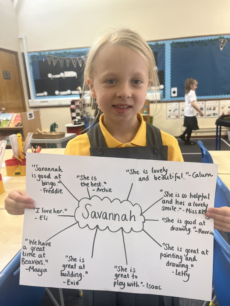 StJosephsRCPS's tweet photo. We’ve been learning how to be bucket fillers in P2/3. We filled this pupil’s bucket by discussing all of the things we like about her and think she is good at- her smile filled our buckets up too! We will “share the love” with a new p2/3 pupil each week ❤️🪣 https://t.co/F1AvjcheOf