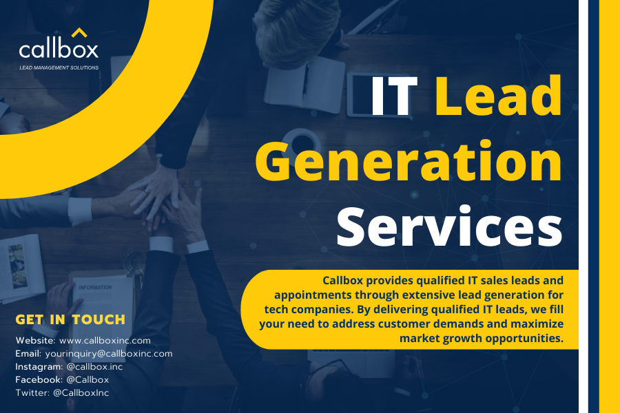 vanessamillercb's tweet photo. Looking for IT lead generation #Services?
@CallboxInc is the world's most trusted IT #LeadGeneration service. We've helped some of the biggest names in #tech including SAGE, @Microsoft, @SAP, and @Oracle.
Find out more👉https://t.co/94WYNsKLi8
#ITleads #ITleadgeneration https://t.co/WEKcTnkejZ