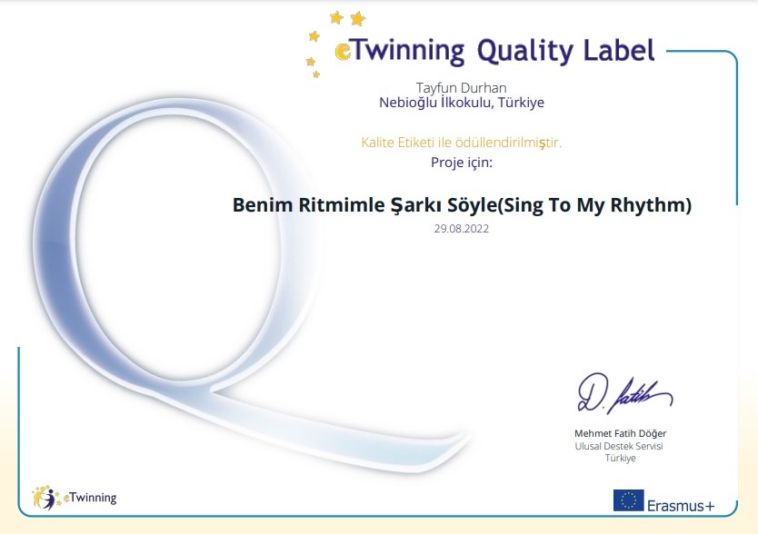 2021-2022 eğitim öğretim yılında yapılan 6 adet farklı öğretmen ve farklı eTwinning projelerden 1 tanesine ödül gelmemişti. İtiraz sonucunda kalite etiketi ödülü geldi.<a href="/hknkadi/">Hakan Kadı</a> <a href="/Mhtpz83/">Mehtap Öz</a> <a href="/ismailbas67/">İsmail BAŞ</a> <a href="/caycumailcemem/">Çaycuma İlçe Milli Eğitim Müdürlüğü</a> <a href="/zuleyhaaldogan/">Züleyha Aldoğan</a> <a href="/etwzonguldak/">eTwinning Zonguldak</a> <a href="/tretwinning/">eTwinning Türkiye</a>