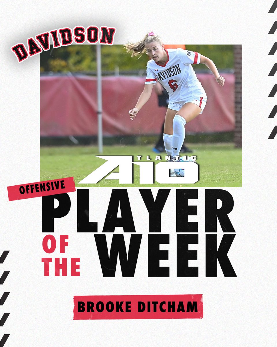 DavidsonWSoc's tweet photo. Brooke Ditcham has earned @atlantic10 honors this week! 

📰: https://t.co/JvFTHqzvBN https://t.co/CVBz7YLGkW