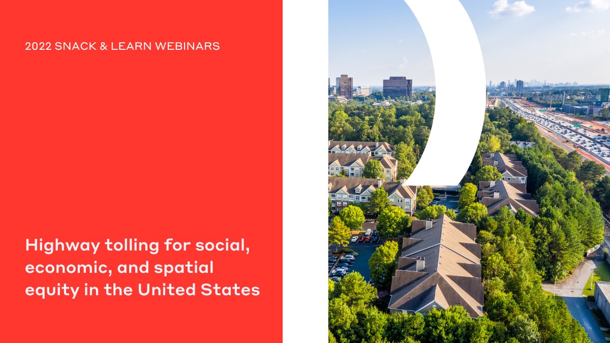 wsp's tweet photo. This #WSPwebinar will explore a case study to evaluate policy options for, and the possible impact of, a proposed toll discount for highway users with low incomes. 
Sep 7, 2022 3:00 PM - 3:30 PM GMT
https://t.co/af30XcJHdr

#Highways #Tolling #SpatialEquity https://t.co/tdKKPxrUNU