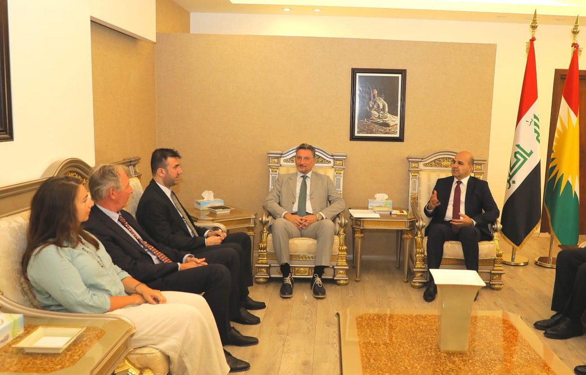 Opening An 'Archaeological Park' in Duhok Soon

HE Minister of Municipalities & Tourism @SasanAwny discussed with the Italian Consul in Erbil @MicheleCamerota  the preparations for the opening of an archaeological park in Duhok which is the first of its kind in Kurdistan and Iraq