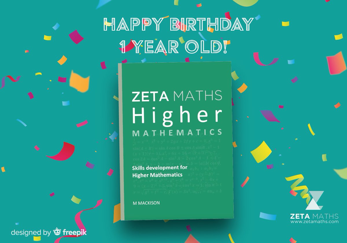 Our Higher Mathematics book is a year old, already used by thousands of students nationwide, we believe it is the most accessible and affordable book for all learners of Higher Maths. If you're just starting the year, why not pick one up on Amazon, we are sure it will help you.