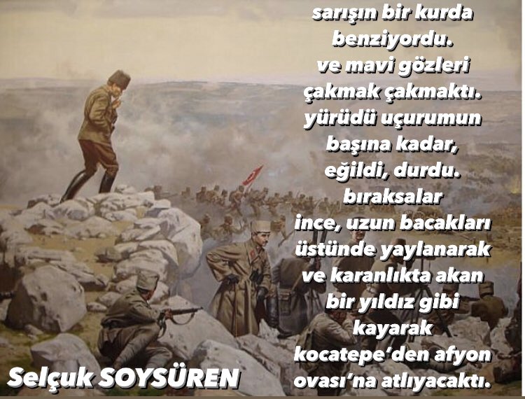 Zafere giden yolda tarihimizin dönüm noktalarından biri olan #BüyükTaaruz’un 100. yılında ebedi BaşkomutanımızGazi Mustafa Kemal Atatürk‘ü, silah arkadaşlarını ve vatan toprağı uğruna can vermiş kahraman şehitlerimizi saygı ve minnetle anıyorum.30Ağustos Zafer Bayramı kutlu olsun