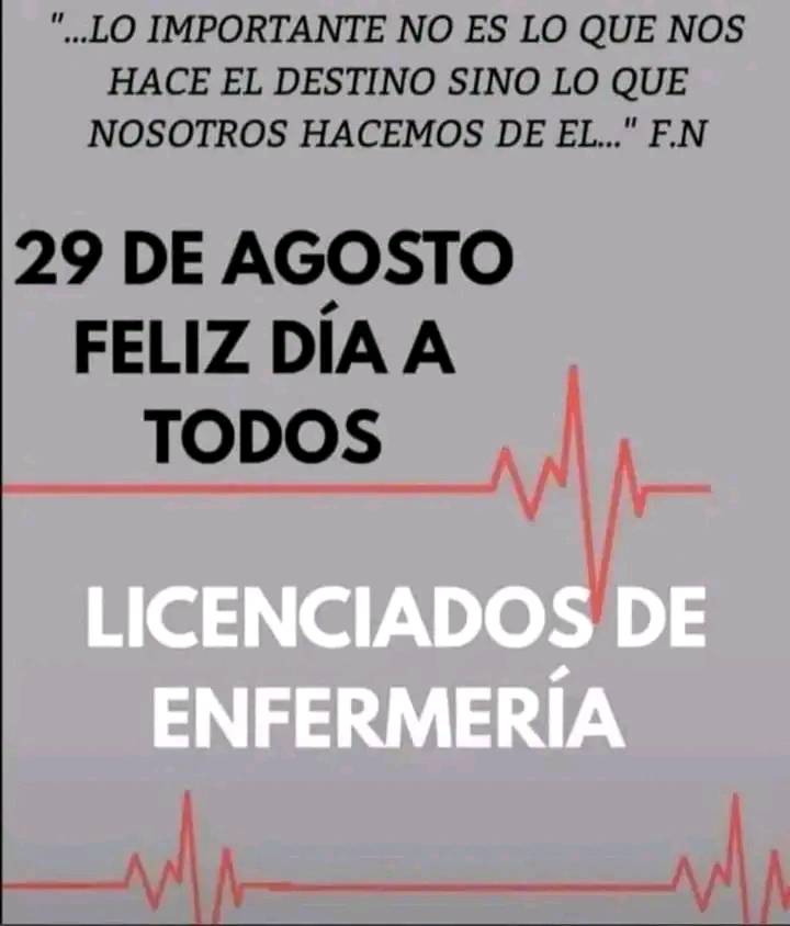 Muchas felicidades a todos y todas las Licenciados en Enfermería en su día.

#CubaPorLaVida #CubaPorLaPaz #CódigoSi #Cuba