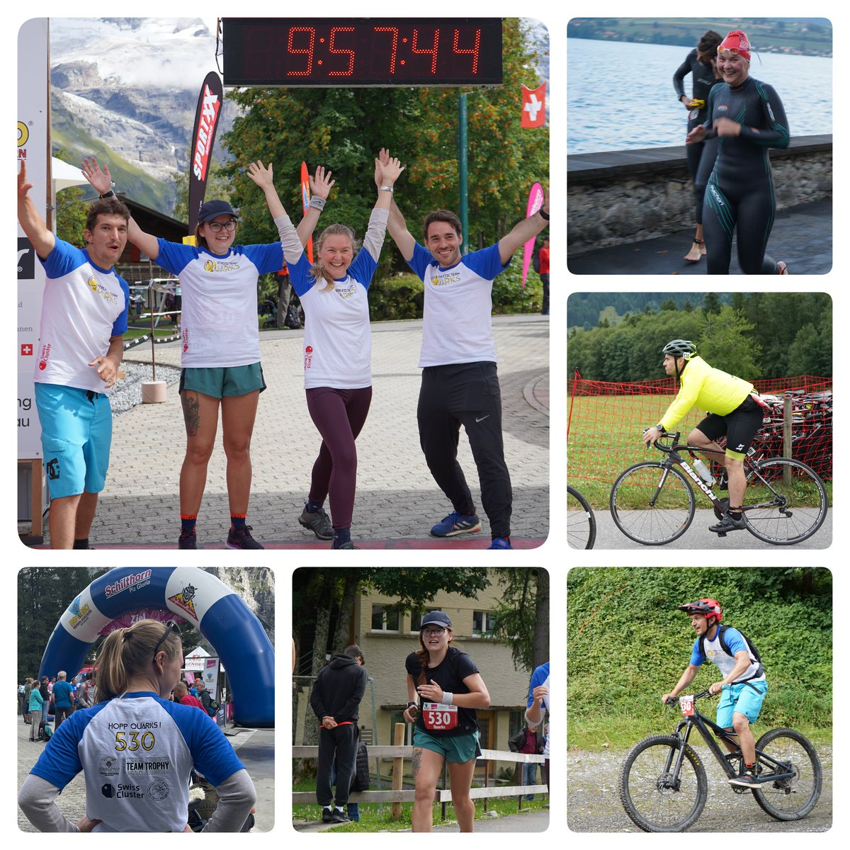 SwissCluster's tweet photo. Hopp Quarks! We were so excited to be a sponsor in your arduous but scenic race in the Swiss alps! 🏊‍♀️🚴🚵🏃‍♀️🇨🇭📸 You did amazing! Congratulations! See you again next year! 😉💪 https://t.co/XjWYLJ6d8w
