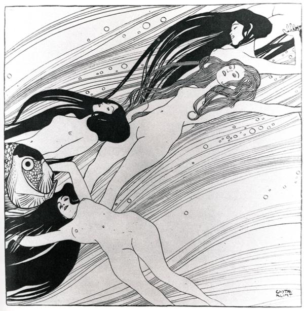 Fishblood, 1898 #gustavklimt #symbolism wikiart.org/en/gustav-klim…