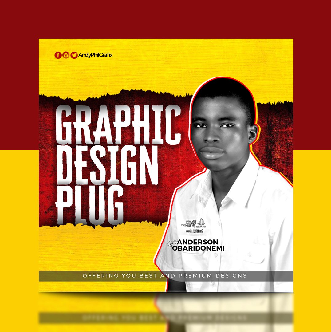 Do you need a graphic designer for for Logos, Flyers design, Business card, book covers, social media graphic management etc Reach out to @Andyphilgrafix for quality designs at affordable rates.