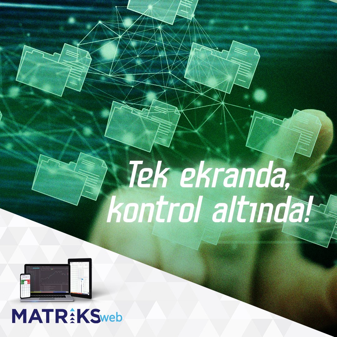 MatriksWT's tweet photo. Hız, takip, analiz… Nerede olursanız olun yanınızda. İster telefonda, ister bilgisayarda, isterseniz tablette #MatriksWebTrader'la finansal portföyünüz, hisse senetleriniz, analizleriniz ve emirlerinizi görüntüleyebilir; tüm işlemlerinizi tek çatıda toplayabilirsiniz.
#Matriks https://t.co/e1oTVSFdhV